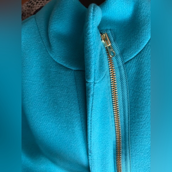 J. Crew Cocoon coat in Aqua Sea Stadium Cloth NWOT - Picture 6 of 10